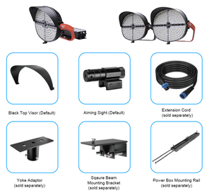 ไฟสปอร์ตไลท์ LED สำหรับภายนอกอาคาร ความสว่างสูง 140lm/W กันน้ำ IP66 กำลังไฟ 500W 600W สำหรับสนามกีฬา สนามฟุตบอล - Product Image 3