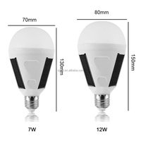 Ampoule solaire d'urgence LED SMD E27 7W 12W 6000K Lampe portable à économie d'énergie IP65 Étanche Lumière de jardin extérieure AC85-265V
