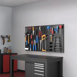 New <strong>Pegboard</strong> With Tool Board Hooks Accessories <strong>Display</strong> Wall Peg Board Shelf With Storage Hook Organizer Kits - Product Image 5