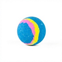 Bombe de bain corps entier ciel étoilé éclatant avec huile essentielle, boule de sel de bain effervescente, boule de bain moussante parfumée au sel marin