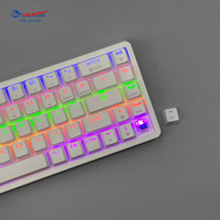Clavier mécanique de jeu ergonomique filaire KBL-303YM, 68 touches, mini rétroéclairage LED, anti-ghosting 26 touches, panneau unique