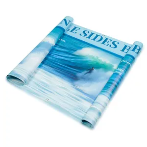 ПВХ виниловая полиэфирная ткань баннер с высоким разрешением цифровая печать двухсторонний рекламный баннер