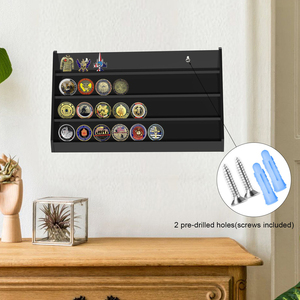 Tùy chỉnh Acrylic thách thức đồng xu hiển thị chủ Wall Mount trường hợp đồng xu quân sự - Product Image 5