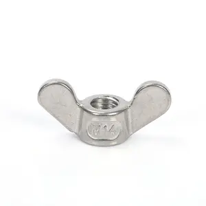 China Fasteners Manufacturers M3-M12 Butterfly Wing Nut Din315 Stainless Steel Butterfly Nuts