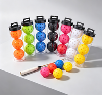 Seau d'entraînement de pickleball à 40 trous, en plastique rotomoulé, haute élasticité, durable, pour la compétition
