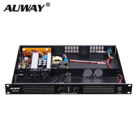 Amplificateur de puissance numérique 1U 350W 2 canaux classe D, amplificateur audio professionnel, montage en rack 19'', amplificateur de haut-parleur passif 4 ohms 550Wx2