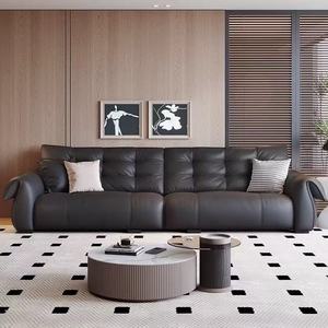 Divano Elettrico JINS 2025 in Pelle Pieno Fiore, Design Minimalista Italiano a Nuvola, Ispirato allo Spazio, Multifunzionale per Soggiorno - Product Image 3