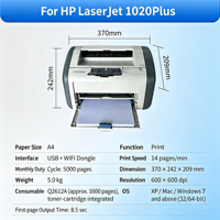 Новый лазерный принтер формата А4 для HP P1020 Plus, мини-принтер А4, одноканальный, б/у, лазерный принтер LaserJet 1020 HP1020 Plus