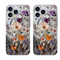 Coque de téléphone personnalisable avec film protecteur intégré, grande ouverture, couverture intégrale, deux-en-un pour iPhone 16 Pro, coque antichoc