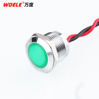Voyant électrique en métal de WD12mm avec 12V24V36V48V