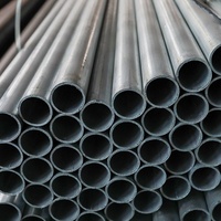 Tuyau en acier galvanisé pré-galvanisé GI, tube en acier galvanisé S235JR S355JR certifié TUV, extrémité rainurée pour la construction et les échafaudages