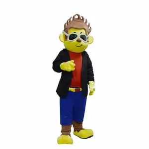 Factory price custom fur cartoon monkey costumes for playing