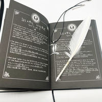 Ensemble Carnet Death Note Anime en Cuir avec Journal, Collier et Plume pour Cadeau Étudiant