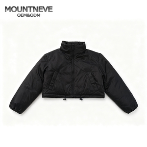 Veste courte matelassée en duvet doux pour <span class=keywords><strong>homme</strong></span>, design personnalisé, couleur personnalisée, chaude, en duvet de canard, double fermeture éclair, <span class=keywords><strong>parka</strong></span> courte zippée - Product Image 2