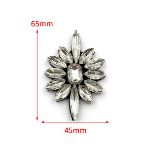 Chaîne de perles de cristal en gros avec strass thermocollants, bracelet en cristal, chaîne de taille pour mariage style Miami - Product Image 2