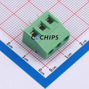 1888690 Screw Terminal Block Through hole Component (THT),P=5.08mm Connector 5.08mm Green Through Hole 3P - Product Image 1