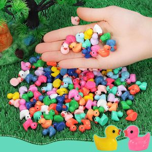 Patos pequeños luminosos multicolores, venta al por mayor, patos de resina que brillan en la oscuridad, paisaje, jardín, acuario, accesorios de decoración en maceta - Product Image 6