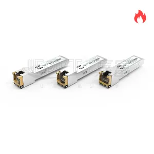 गीगाबिट SFP RJ45 10G तांबा मॉड्यूल SFP + 30M 80M ईथरनेट 10/100/1000M RJ45 पोर्ट बिजली ट्रांसीवर