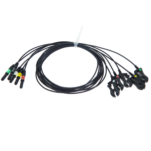 Tương thích với <span class=keywords><strong>Mec</strong></span> 1000/<span class=keywords><strong>Mec</strong></span> 1200 <span class=keywords><strong>ECG</strong></span> leadwire, 5 Lead Clip DIN sợi carbon cá nhân thiết lập IEC <span class=keywords><strong>ECG</strong></span> cáp cho mri phòng - Product Image 2