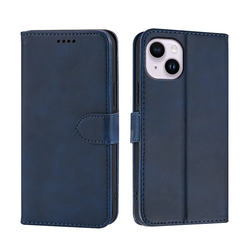 PU Leather Flip Wallet Case For iPhone 14 13 12 11 Pro Max 8 7 6 6s Plus with Magnetic Protective Phone Cover