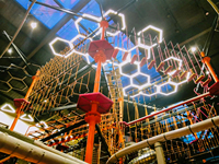Terrain de jeu intérieur Ninja Course for Trampoline Park & indoor sport park