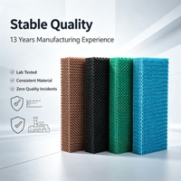 Coussin de refroidissement par évaporation en cellulose à paillettes, matériau haute performance pour refroidisseur évaporatif industriel et serres