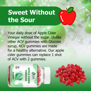 Gummies au vinaigre de cidre de pomme très vendues : favorisent un poids sain, non destinées aux femmes enceintes, aident à perdre du poids et stimulent le transit intestinal. - Product Image 4