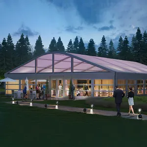 FEAMONT Schlussverkauf Outdoor Aluminium Ausstellungszelte 20 × 20 m 20 × 30 m 20 × 40 m durchsichtige PVC-Zelte für Hochzeit Bankett Messe
