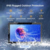 Pantalla LCD de Señalización Digital para Exteriores de 32 43 55 65 Pulgadas, Resistente al Agua IP65, Tablero de Menús, Reproductor de Publicidad para Estaciones de Autobús