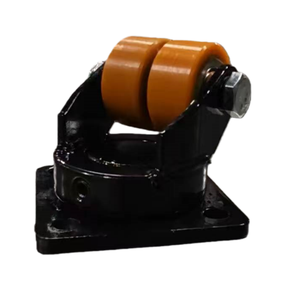 1,5 Zoll Schwenkbares Doppelrollenrad mit Stahlkern Kleines Polyurethan-Lenkrolle mit Lager für Transportwagen - Product Image 1