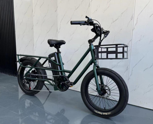Vélo <span class=keywords><strong>cargo</strong></span> à longue queue, 48V, 500W, autonomie longue portée de 20Ah pour deux sièges bébé, vélo électrique multifonctionnel - Product Image 6