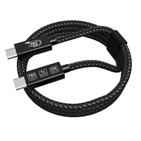 Thunderbolt kabel Data pengisi daya Super cepat, kabel Data tembaga murni PD240W 5 USB C untuk komputer