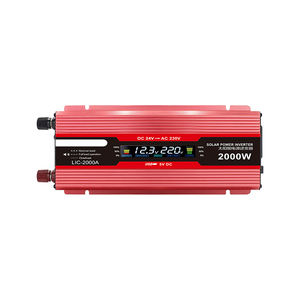 Chargeur solaire Dc <span class=keywords><strong>12V</strong></span> à Ac <span class=keywords><strong>220V</strong></span> 500W 1000W 2000W Convertisseur <span class=keywords><strong>Transformateur</strong></span> de véhicule <span class=keywords><strong>Prise</strong></span> universelle Onduleur à onde sinusoïdale pure - Product Image 5