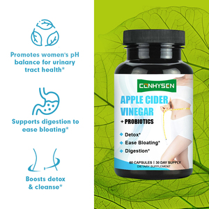 ओम गंध सेब साइडर सिरका प्रोबायोटिक्स कैप्सूल हर्बल पूरक महिलाओं के लिए पाचन और डिटॉक्स शरीर के आकार को बढ़ाता है - Product Image 5