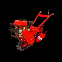 Mini motoculteur XF 170F à essence et diesel avec engrenage, cultivateur manuel pour le désherbage, le desserrage du sol et le creusement de fossés