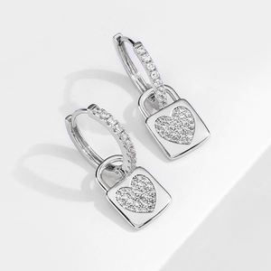 RAKOL EP2779 2025 Lock Pendientes Boucles d'oreilles créoles plaquées or Accessoires fantaisie d'été - Product Image 5