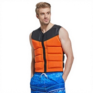 Chaleco Salvavidas Sbart 50N, Naranja y Negro, Neopreno, Espuma EPE, para Kayak, Moto Acuática y Deportes Acuáticos - Product Image 3