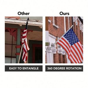 ธงวันหยุดคุณภาพสูงแบบพิมพ์ลายดิจิตอลด้วยเทคนิคซับลิเมชั่นบนผ้าโพลีเอสเตอร์ พร้อมงานปัก  ขนาดสั่งทำได้ สำหรับใช้งานกลางแจ้งและติดผนัง - Product Image 6