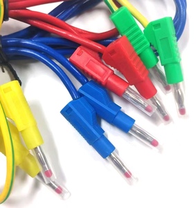 4mm stapelbare bananenconnector voedingskabel 1mm² flexibele draad bananenplug jumperkabel testkabel voor laboratorium - Product Image 6