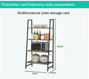 di immagazzinaggio della cucina cremagliera 4 strato di <span class=keywords><strong>legno</strong></span> <span class=keywords><strong>mensola</strong></span> della cucina multifunzione titolare di stoccaggio - Product Image 5