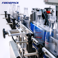 Machine d'étiquetage automatique de bouteilles rondes en verre et en plastique de haute précision UPK, machine d'étiquetage de bouteilles auto-adhésives