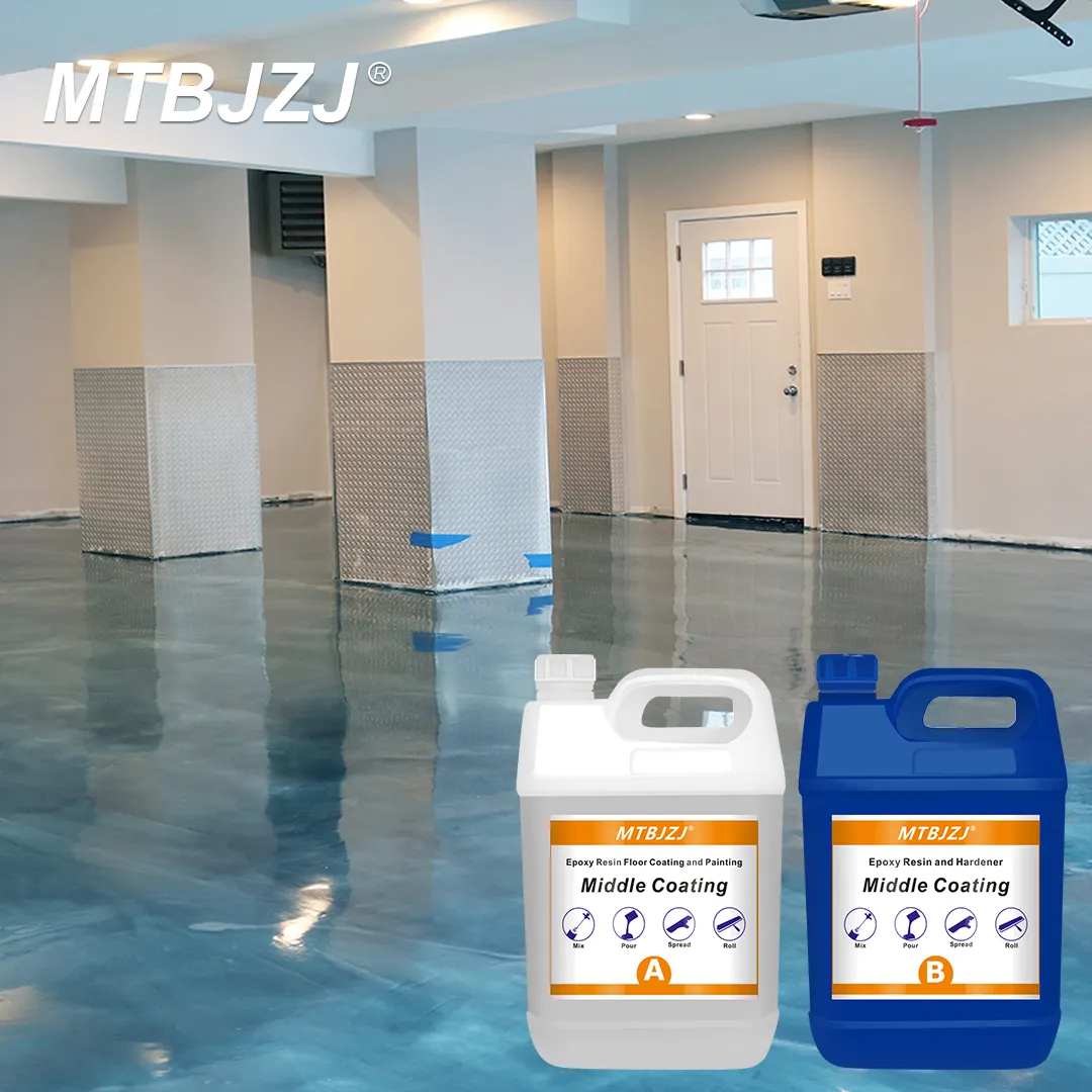 Hard Epoxy ResinためGarage Floor Coating System Epoxy Metallic Floor