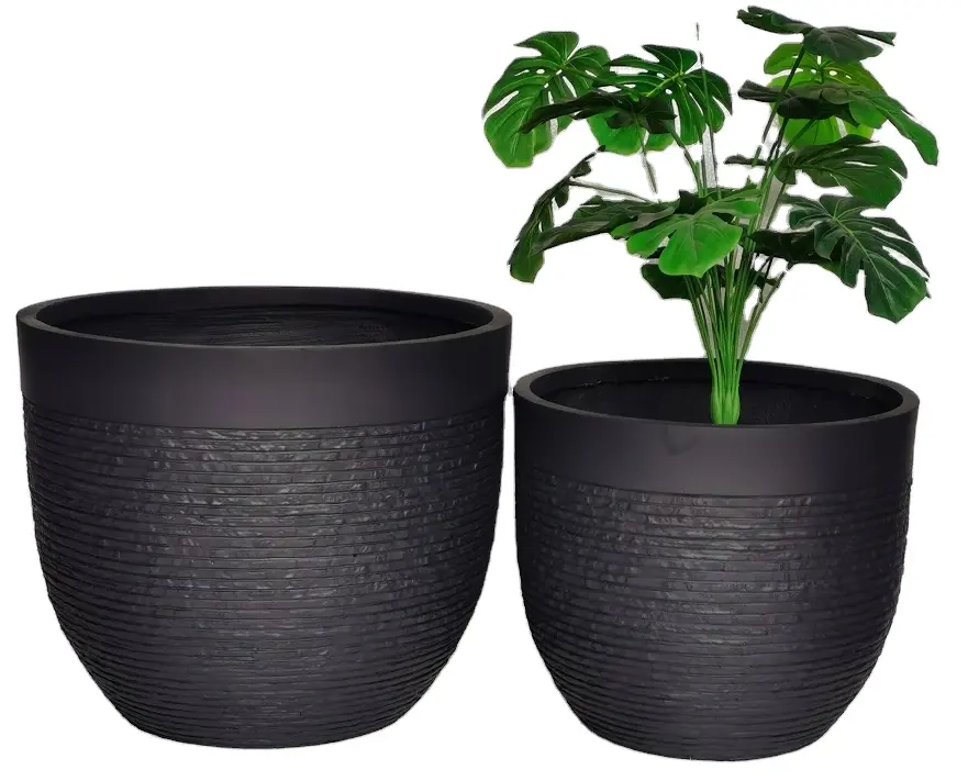 2020年人気の繊維粘土プランターポットセット植木鉢を石柄でまとめ買い