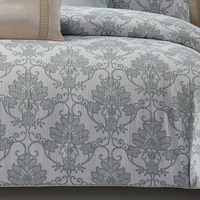 Parures de couette jacquard modernes écologiques certifiées OEKO BSCI ISO en microfibre géométrique tissée brodée pour la maison (taille King)