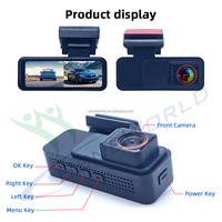 Caméra de tableau de bord double canal pour voiture avec écran 3,2 pouces, enregistrement avant 4K et arrière 1080P, moniteur de stationnement, capteur G et enregistrement en boucle