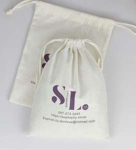 Luxury Business Personalised Organic Cotton Drawstring Packing/<b>Shoe</b> Dust Bag - Product Image 3