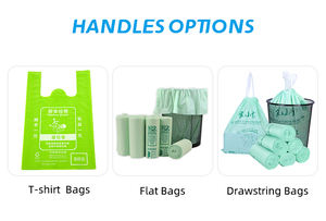 Sacs poubelles biodégradables et compostables durables en gros, sacs à ordures, sachets, doublures de poubelles en plastique - Product Image 6