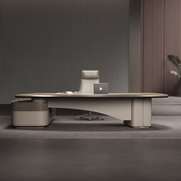 Bureau de Direction en Gros pour PDG, Bois Moderne de Luxe, Meuble de Bureau Luxueux et Moderne, Table de Bureau