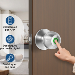 <span class=keywords><strong>Serratura</strong></span> Intelligente per Porta in Alluminio <span class=keywords><strong>con</strong></span> Telecamera, Controllo Accessi, Impronte Digitali e App TUYA per Casa e Camera da Letto - Product Image 1