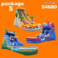 Paquet promotionnel d'août prix videur gonflable maison de rebond toboggan aquatique commercial château gonflable gonflable à vendre